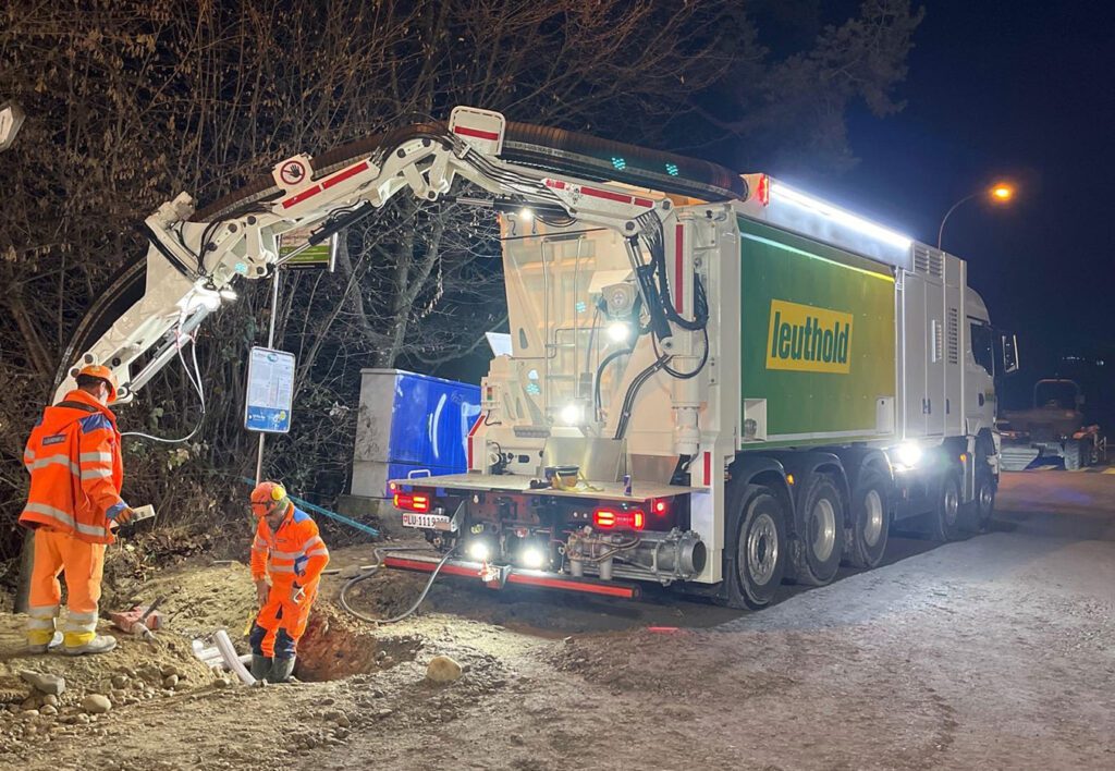 Saugbagger Luzern Nachtarbeit